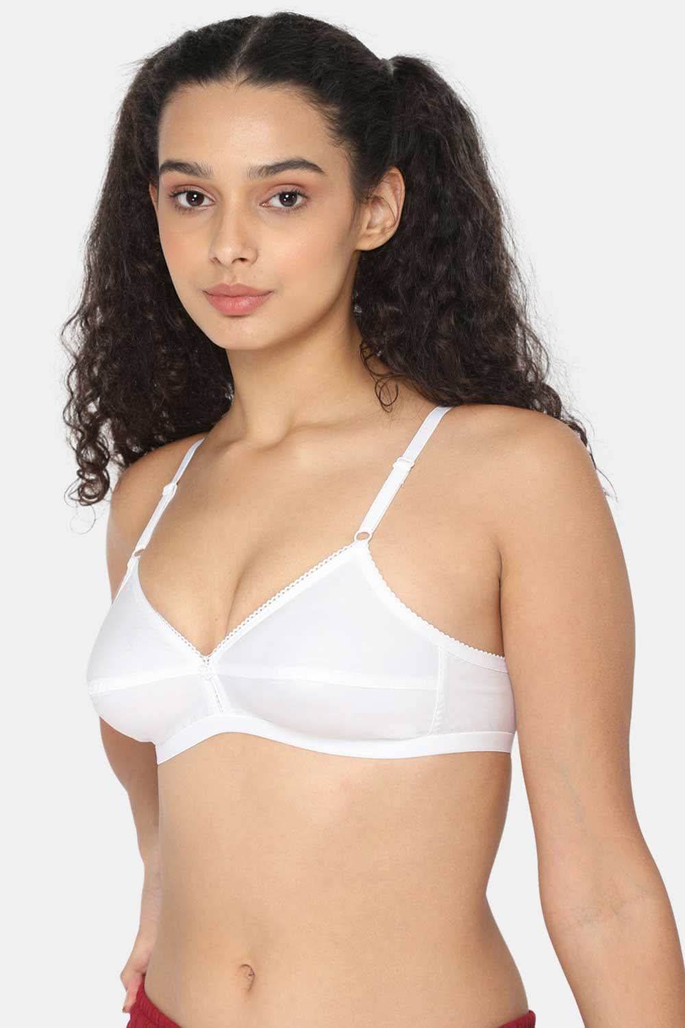 Naidu Hall Cotton Saree Bra with Decorative Neckline and Sweat-Absorbent Technology - Naidu Hall Family Store