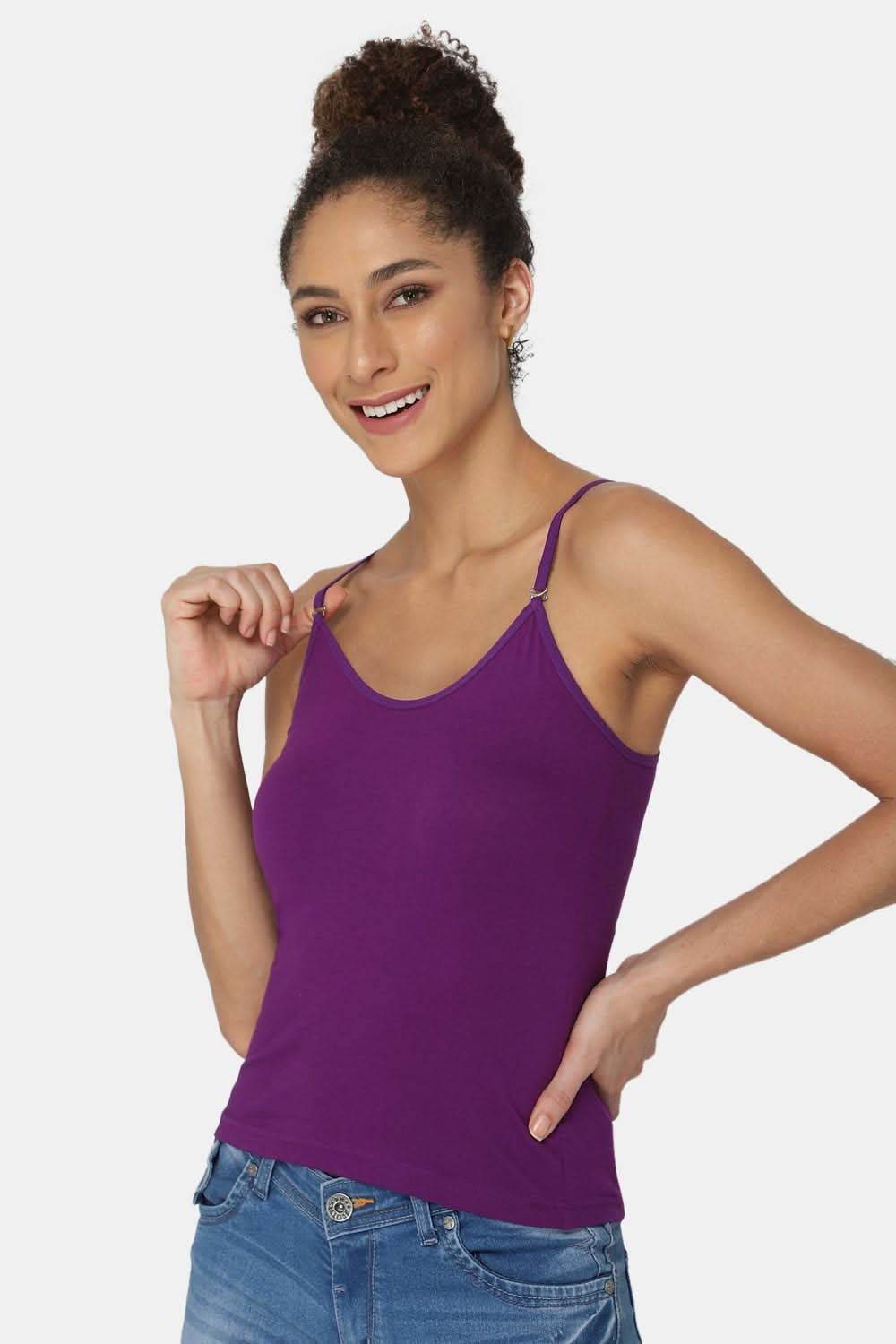 Intimacy Full Coverage Cotton Slip Camisole – IN15 | Non-Wired, Non-Padded & Ultra-Comfortable - Naidu Hall Family Store