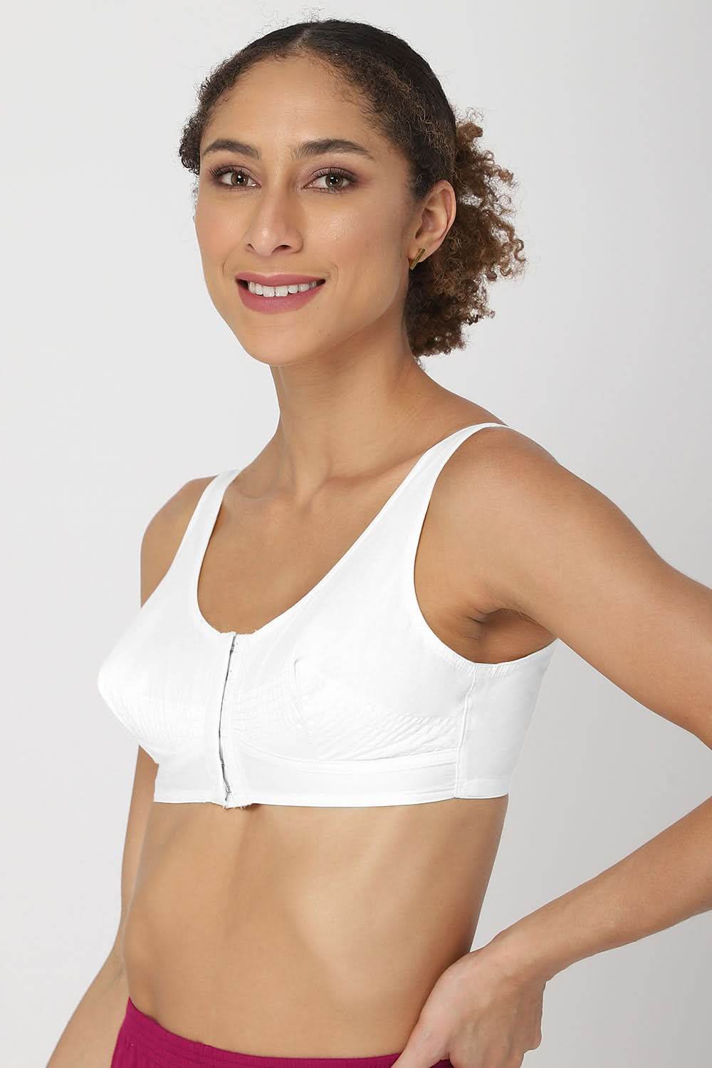 High Coverage Non-Wired Non-Padded Broad Strap Front Open Saree Bra - NHPB - Naidu Hall Family Store