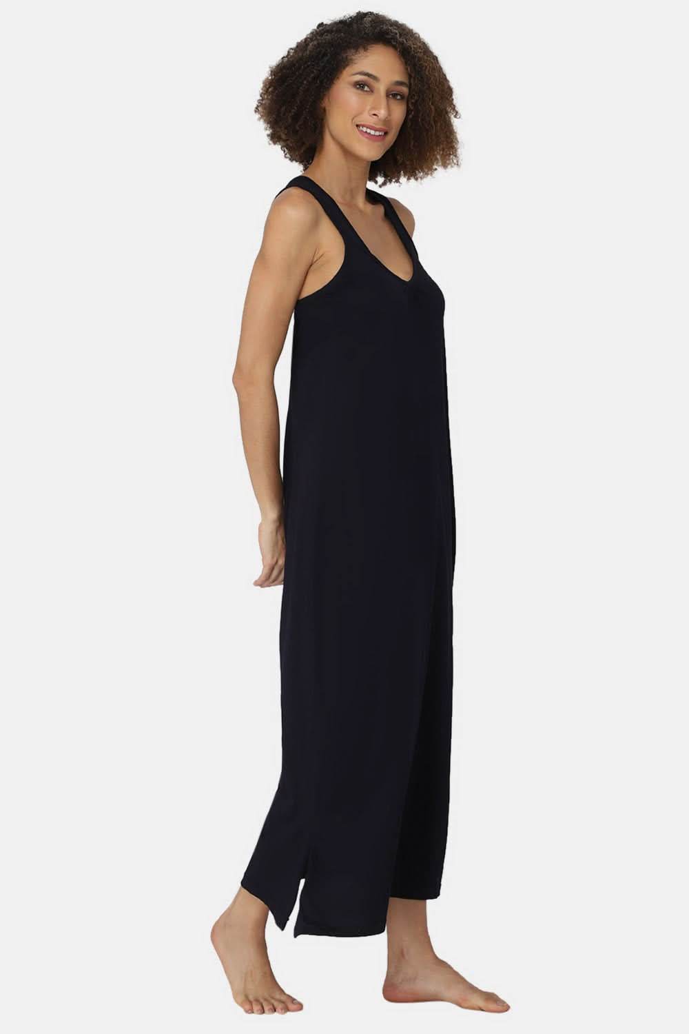 Intimacy Sleeveless Full-Length Night Slip | Ultra-Soft Cotton Comfort for All Seasons - Naidu Hall Family Store