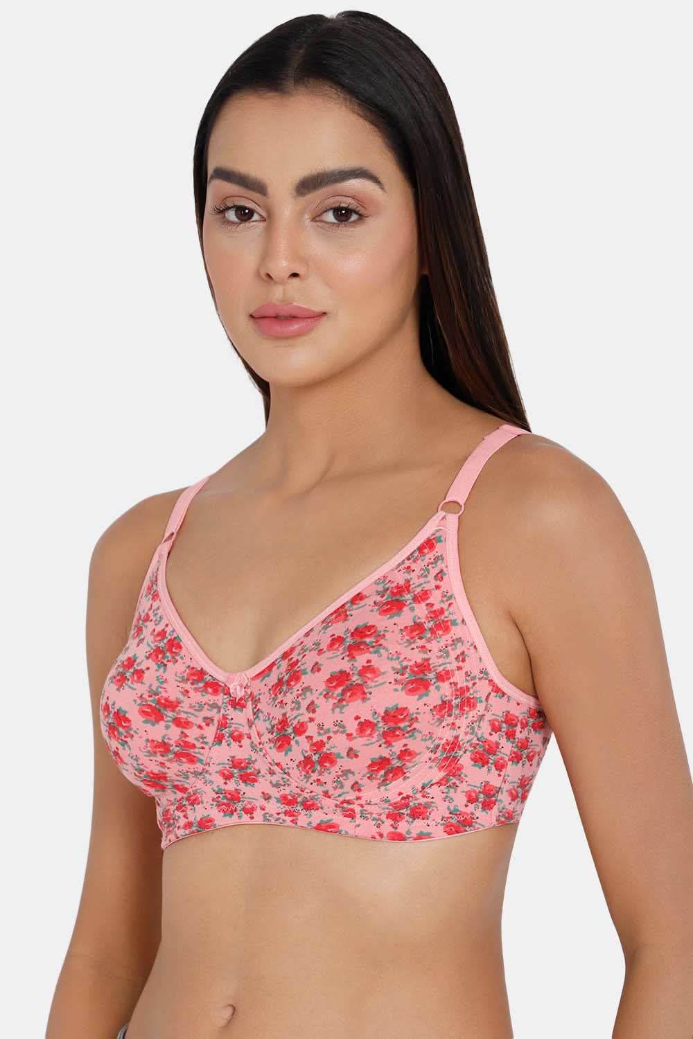 High Coverage Non-Padded Non-Wired Intimacy T-Shirt Saree Bra - ES02 - Prints - Naidu Hall Family Store