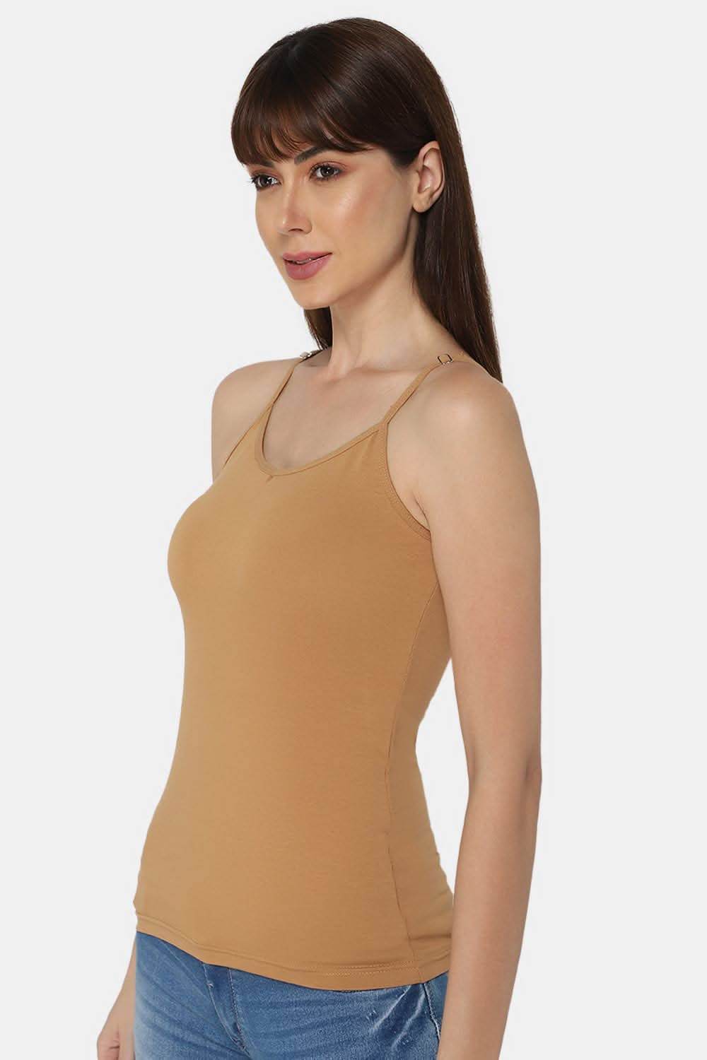 Intimacy Full Coverage Cotton Slip Camisole – CL04 | Non-Padded, Non-Wired & Seamless - Naidu Hall Family Store