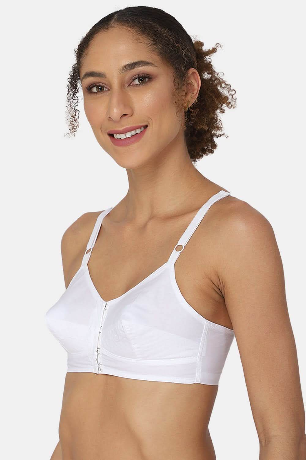 Full Coverage Non-Padded Naidu Hall Front Open Saree Bra With Thin Adjustable Straps - E-SF - Naidu Hall Family Store