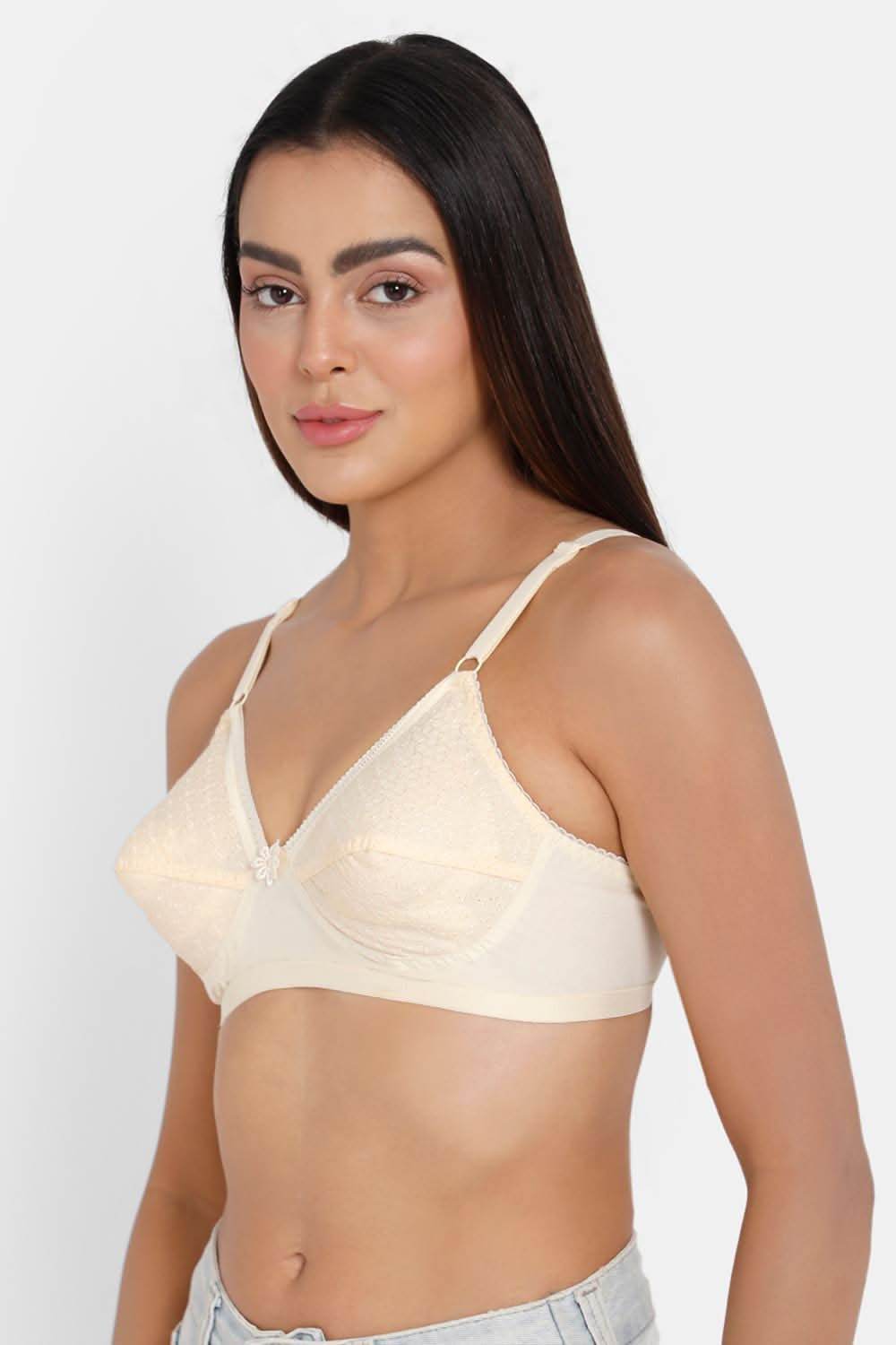 Full Coverage Non-Wired Non-Padded Saree Bra - Naturalle Hakoba Cut and Sew Type for a Comfortable Fit - Naidu Hall Family Store