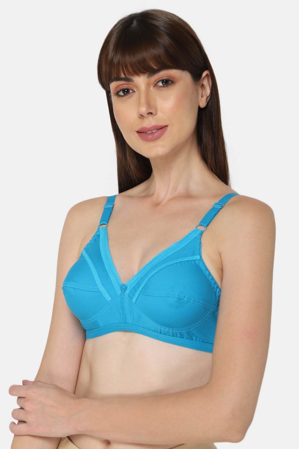 Medium Coverage Non-Padded Non-Wired Naidu Hall Saree Bra - Naturalle - Other Colors - Naidu Hall Family Store
