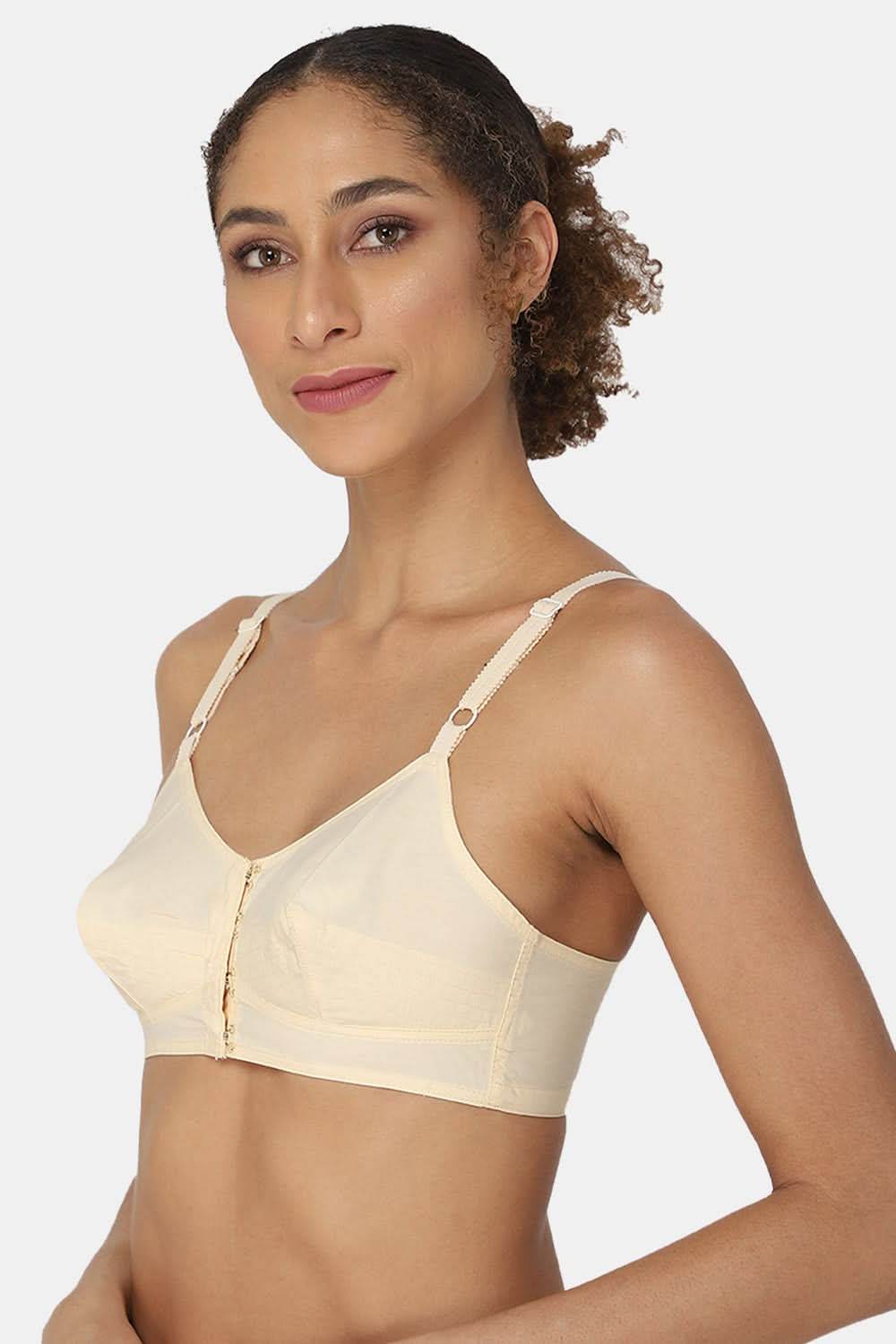 Full Coverage Non-Padded Naidu Hall Front Open Saree Bra With Thin Adjustable Straps - E-SF - Naidu Hall Family Store
