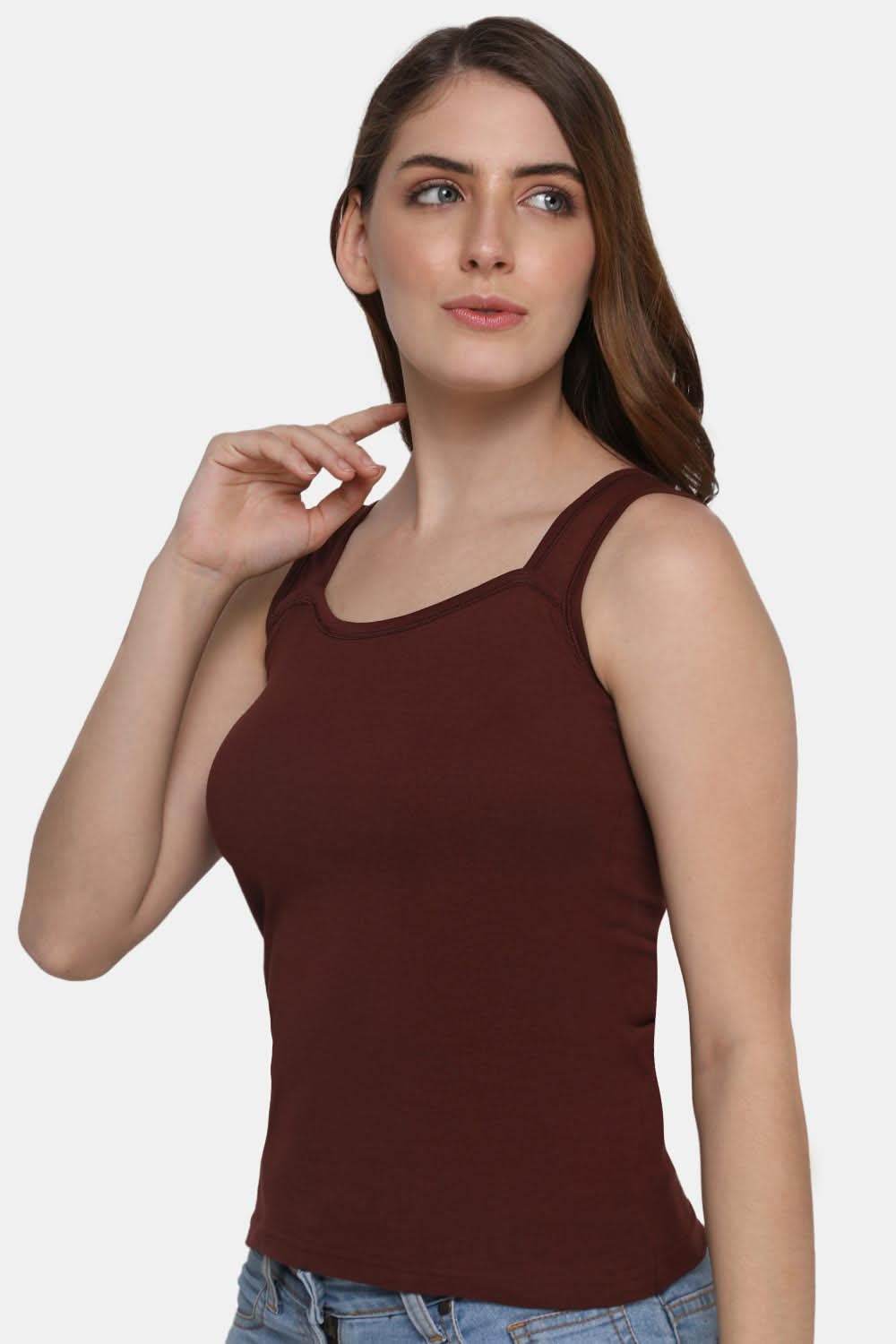 Intimacy Tanktop IN07 - Coffee Brown - Naidu Hall Family Store