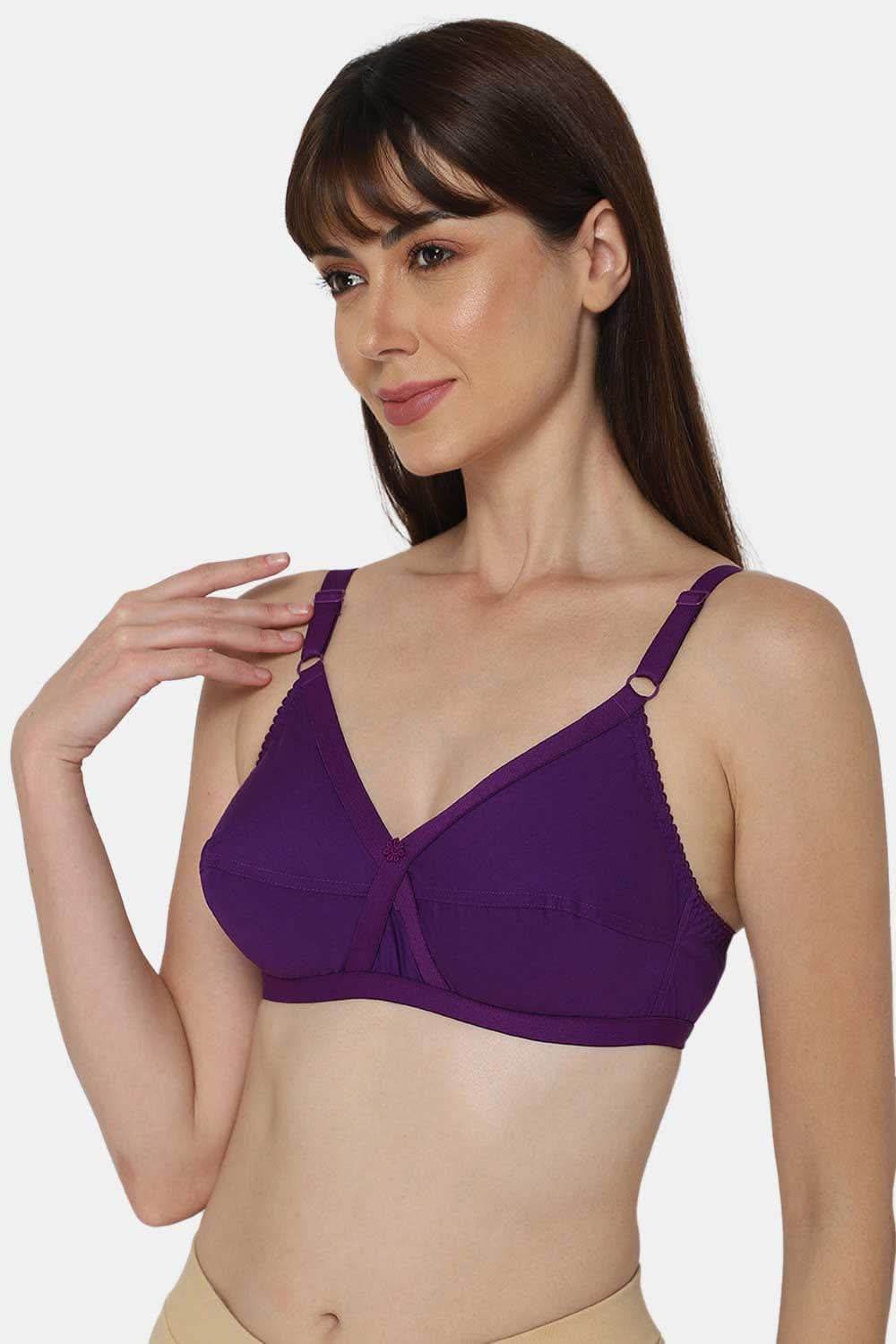 Full Coverage Non-Padded Heritage Collection Everyday Saree Bra - Cross - Dark Shades - Naidu Hall Family Store