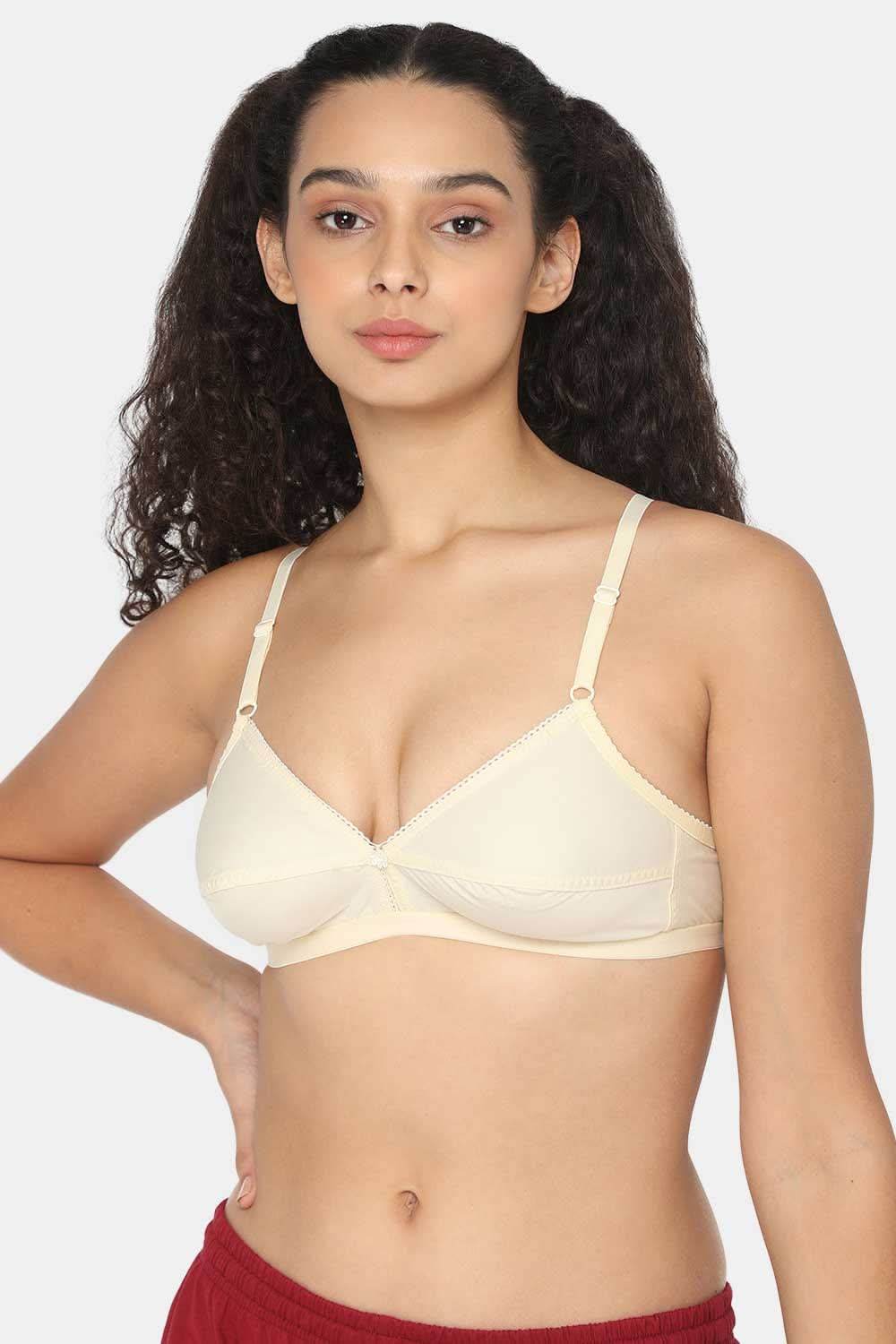 Naidu Hall Cotton Saree Bra with Decorative Neckline and Sweat-Absorbent Technology - Naidu Hall Family Store