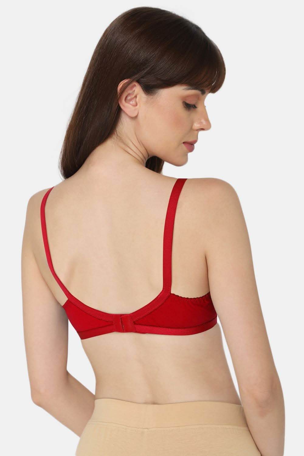 Naidu Hall Medium Coverage Non-Wired Non-Padded Cut and Sew type-Naturalle Cotton Saree Bra - Naidu Hall Family Store