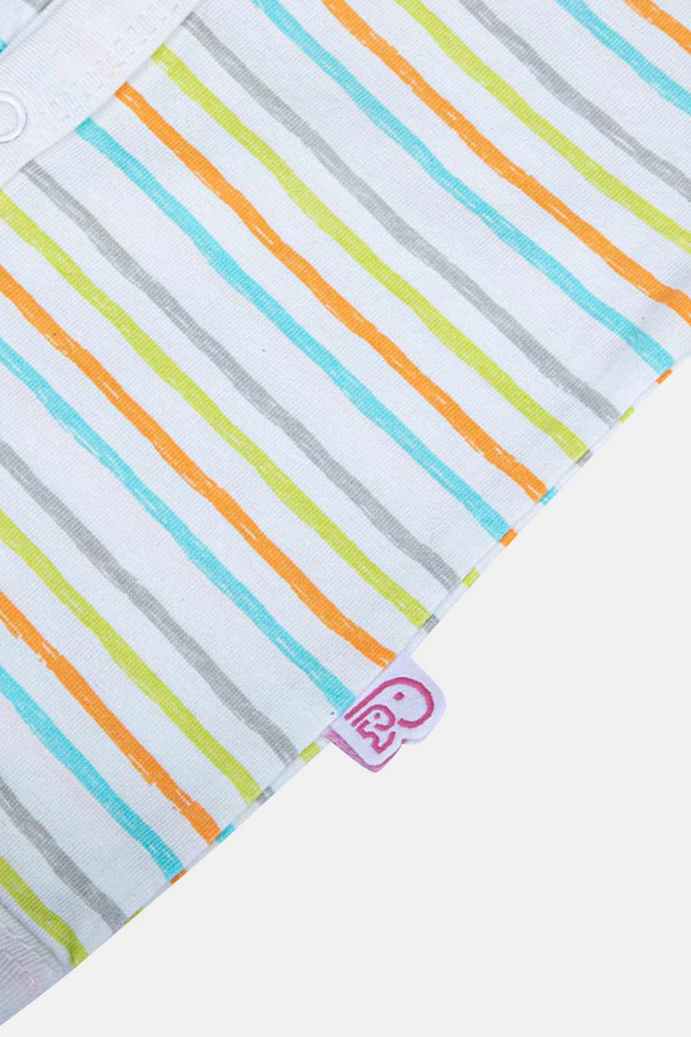 Oh Baby Scribbles Print V- Neck Sleeveless - SL01 Size 0m-3m Color Off White