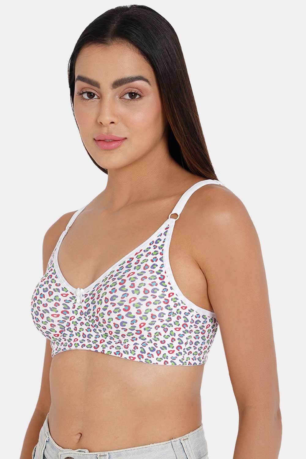 High Coverage Non-Padded Non-Wired Intimacy T-Shirt Saree Bra - ES02 - Prints - Naidu Hall Family Store