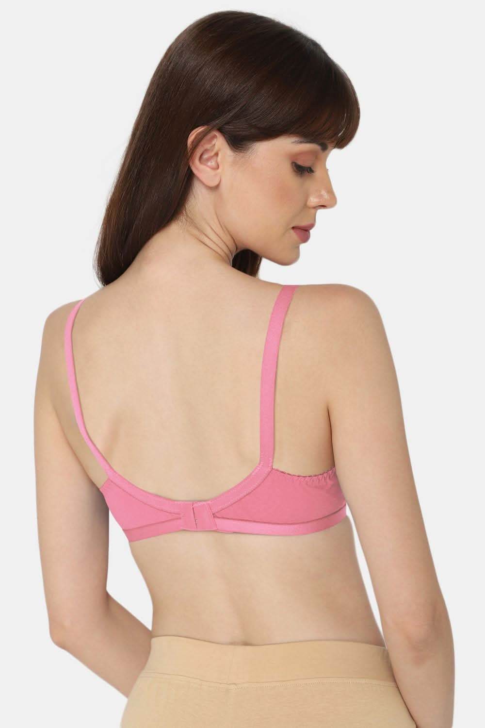 Naidu Hall Medium Coverage Non-Wired Non-Padded Cut and Sew type-Naturalle Cotton Saree Bra - Naidu Hall Family Store