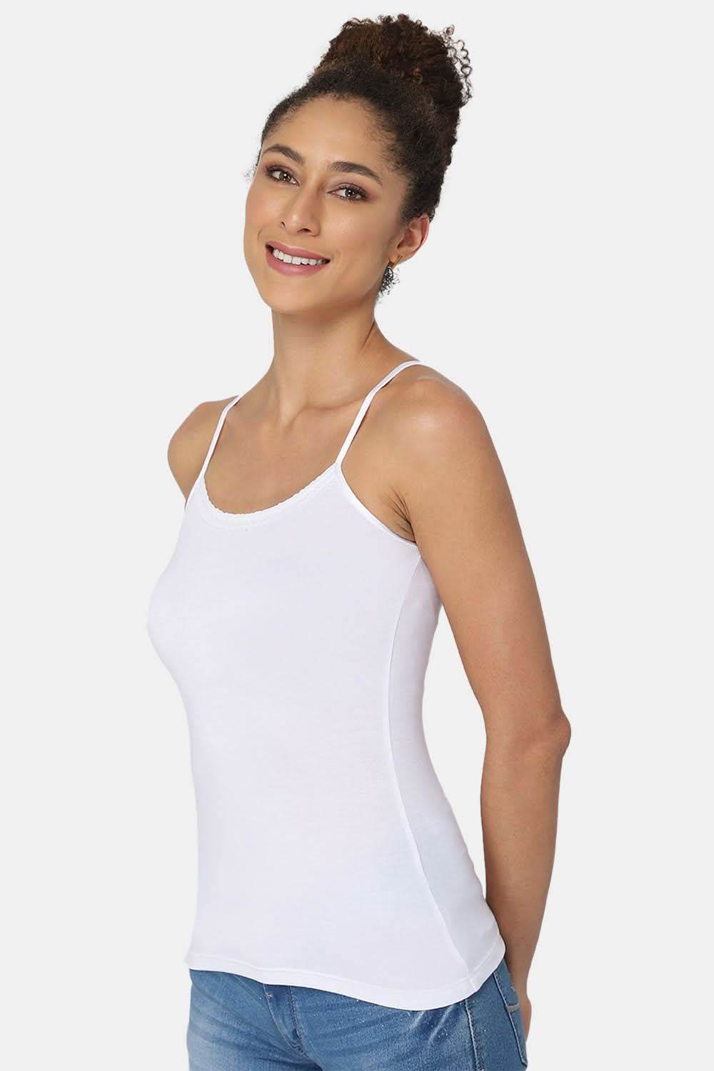 Intimacy Non-Padded Full Coverage Cotton Slip Camisole – M001 | Comfortable & Sweat-Free Fit - Naidu Hall Family Store