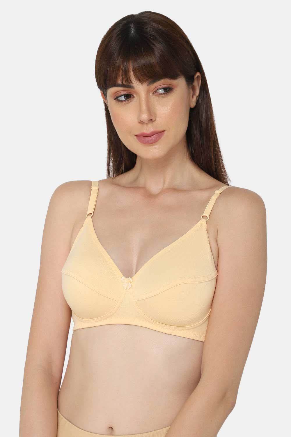 Intimacy Full Coverage Saree Bra - Non-Padded, Wire-Free with Thin Straps, Cotton-Rich Fabric for All-Day Comfort - Naidu Hall Family Store