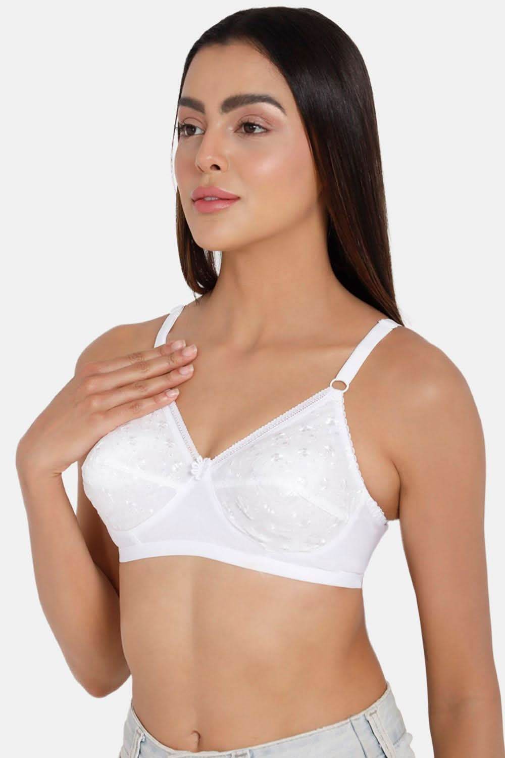 Full Coverage Non-Wired Non-Padded Saree Bra - Naturalle Hakoba Cut and Sew Type for a Comfortable Fit - Naidu Hall Family Store