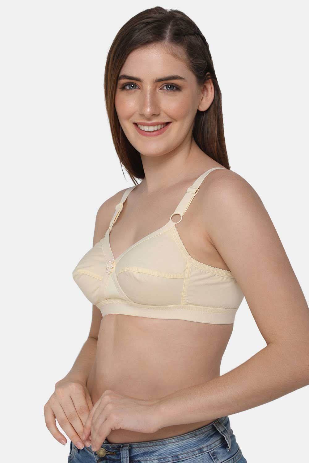 High Coverage Non-Padded Non-Wired Intimacy Full-Figure Everyday Bra - Skin - Naidu Hall Family Store