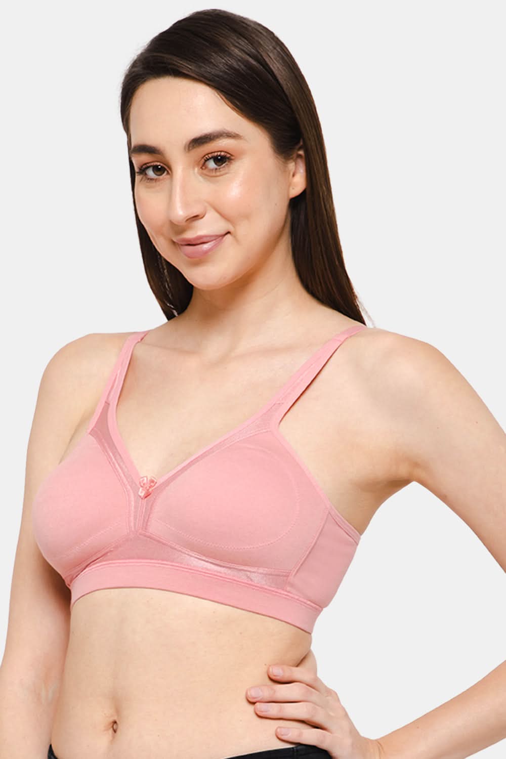 Intimacy Full Coverage T-Shirt Saree Bra-Light Pink