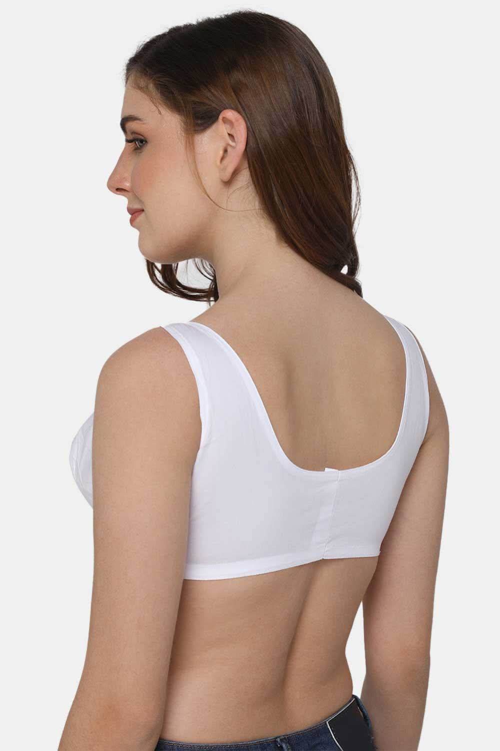 Naidu Hall High Coverage Non-Wired Non-Padded Front Open Cotton Saree Bra - NRPB - Naidu Hall Family Store