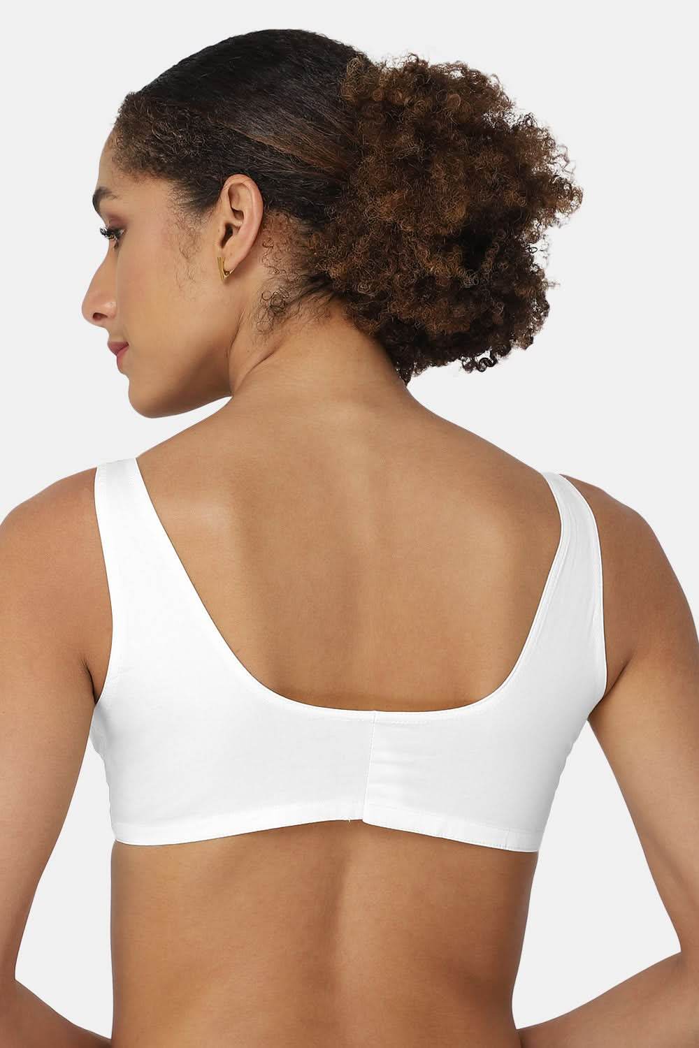 High Coverage Non-Wired Non-Padded Broad Strap Front Open Saree Bra - NHPB - Naidu Hall Family Store
