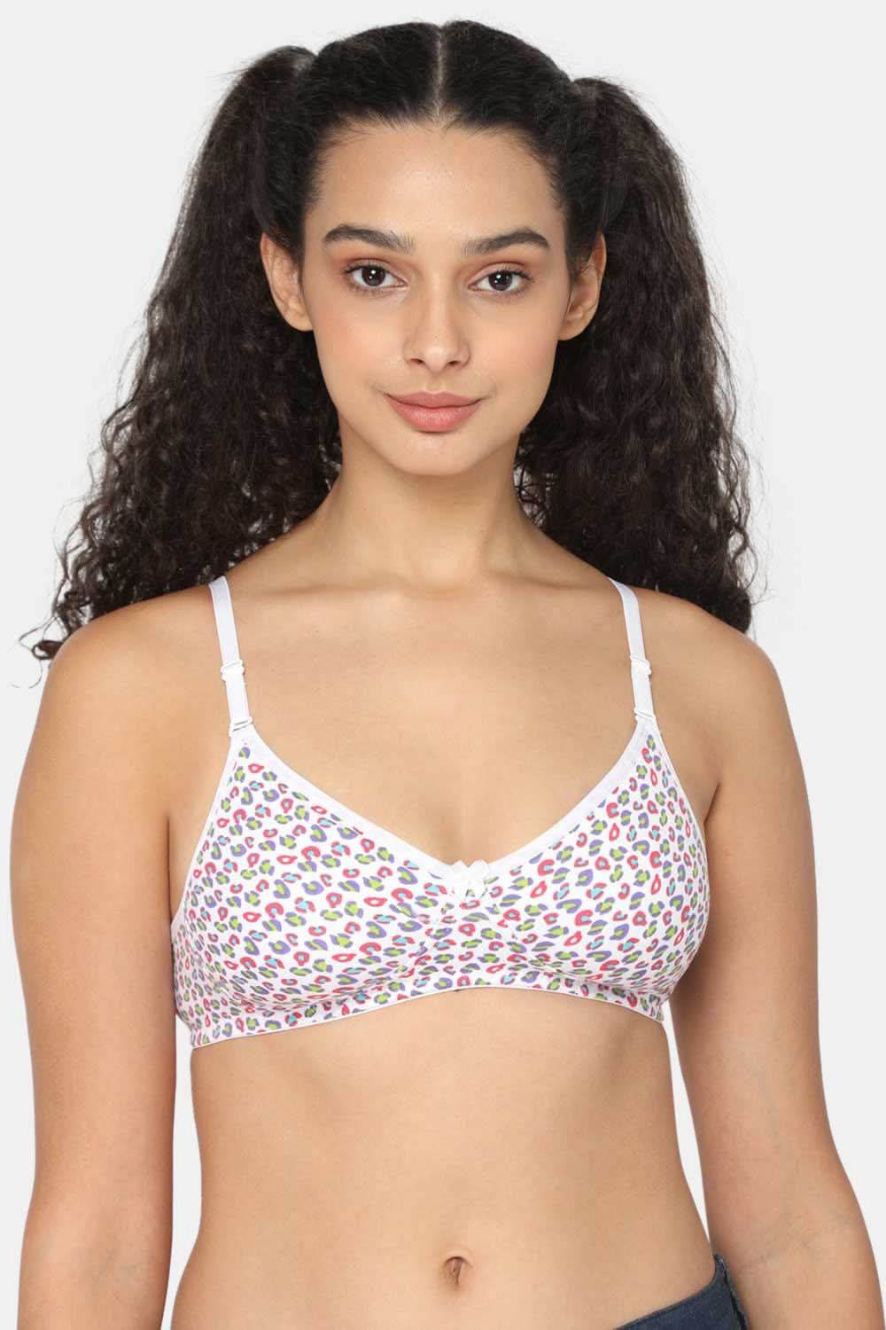 Intimacy Printed T-Shirt Bra with Medium Coverage Non-Wired Non-Padded - ES06 - Naidu Hall Family Store