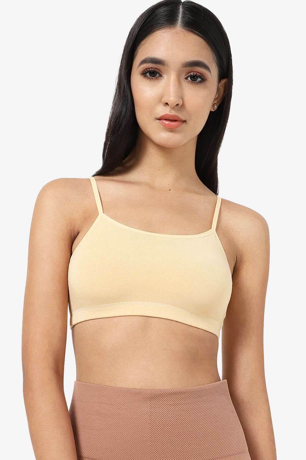 High Coverage Non-Wired Non-Padded Solid Moisture Absorbent Intimacy Beginners Bra -BB01 - Naidu Hall Family Store