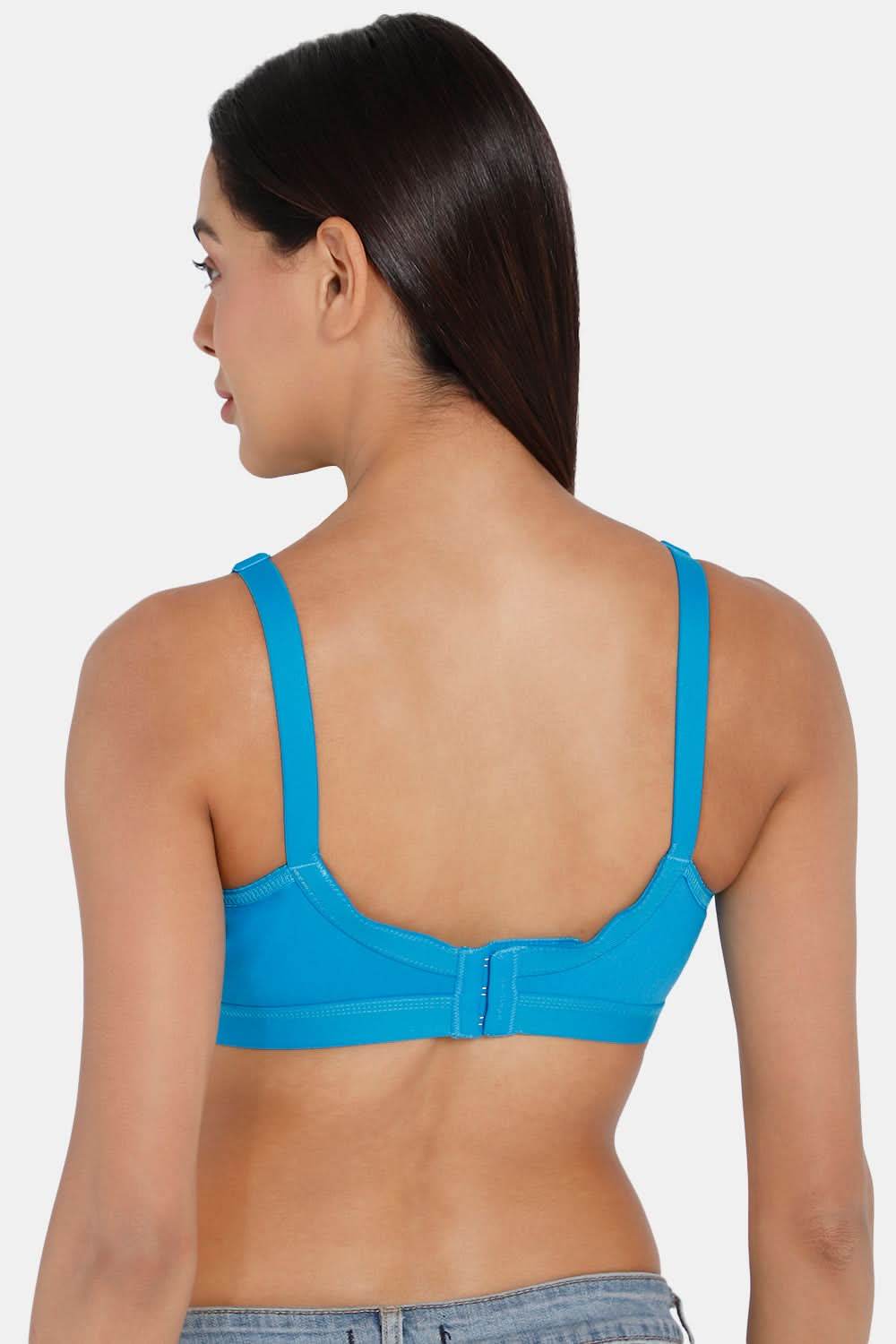 Full Coverage Non-Wired Non-Padded Back Closure Intimacy Blue Shade Brasserie - KRISS KROSS - Naidu Hall Family Store