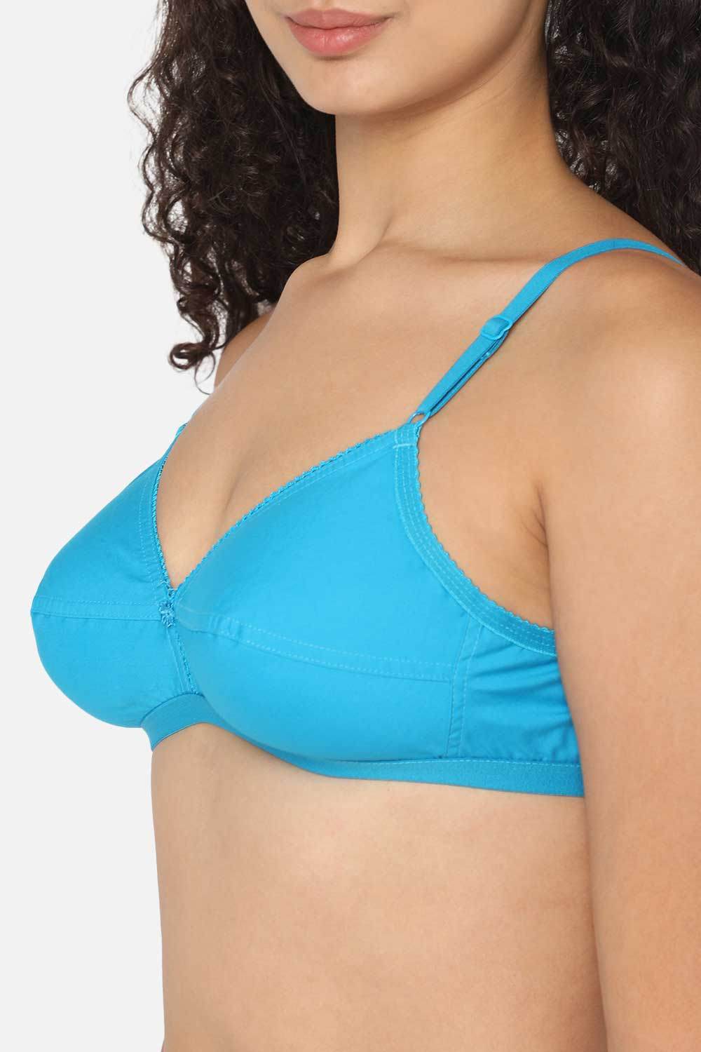 Naidu Hall Cotton Saree Bra with Decorative Neckline and Sweat-Absorbent Technology - Naidu Hall Family Store