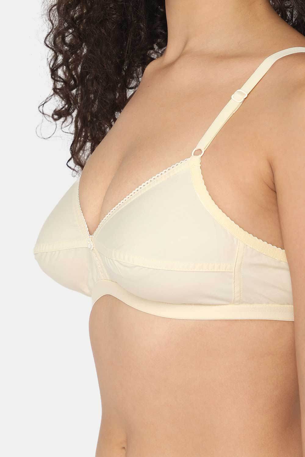 Naidu Hall Cotton Saree Bra with Decorative Neckline and Sweat-Absorbent Technology - Naidu Hall Family Store