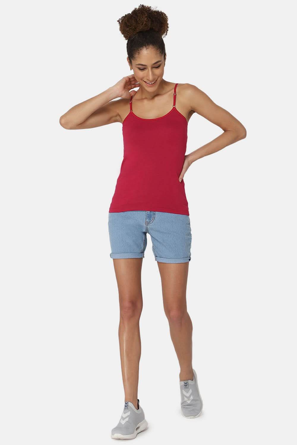 Intimacy Full Coverage Cotton Slip Camisole – IN08 | Non-Padded & Wire-Free Comfort Design - Naidu Hall Family Store