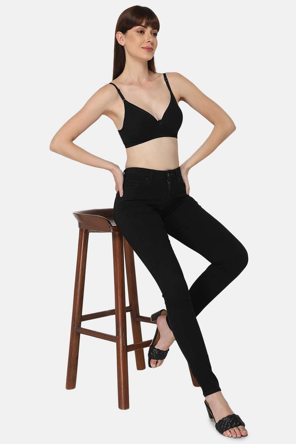 Medium Coverage Non-Wired Thin & Adjustable Intimacy T-Shirt Padded Bra - UC09 - Naidu Hall Family Store