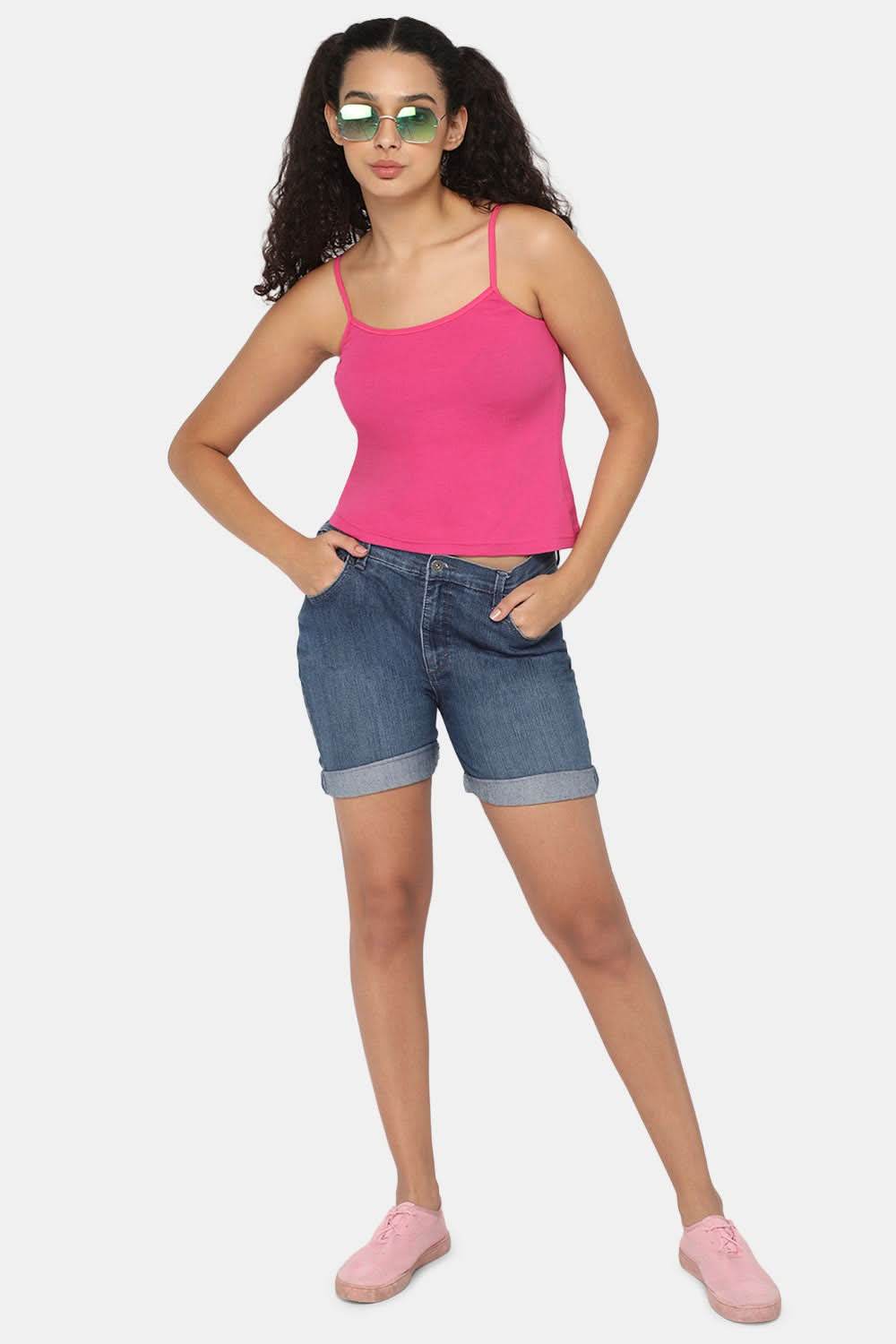 Intimacy Full Coverage Non-Padded Cotton Slip Camisole – IN02 | Wire-Free & Moisture-Wicking Design - Naidu Hall Family Store