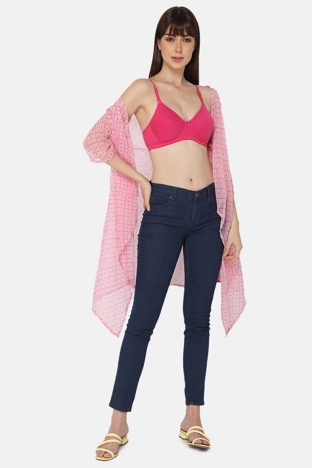 Medium Coverage Intimacy Non-Wired Padded T-Shirt Bra with Inner Seam – EC06 - Naidu Hall Family Store