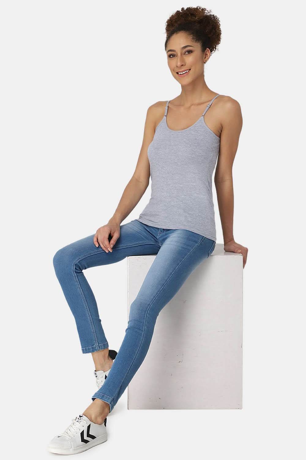 Intimacy Full Coverage Cotton Slip Camisole – IN08 | Non-Padded & Wire-Free Comfort Design - Naidu Hall Family Store