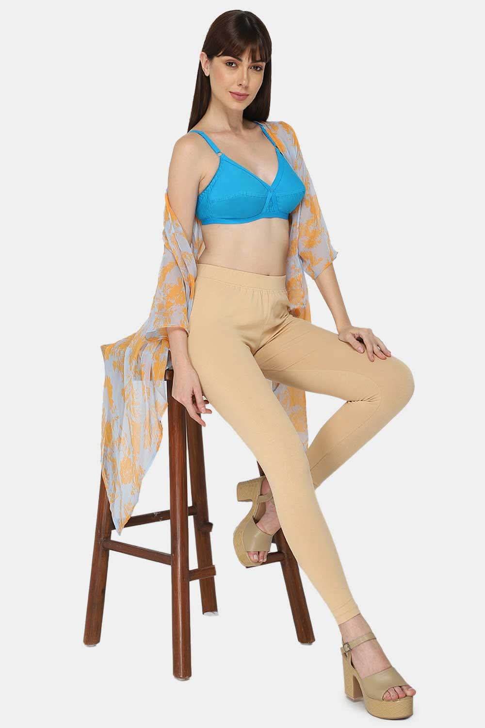 Full Coverage Non-Padded Heritage Collection Everyday Saree Bra - Cross - Dark Shades - Naidu Hall Family Store