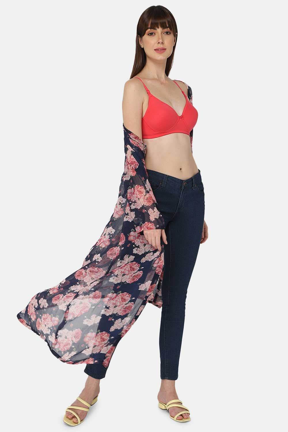 Medium Coverage Non-Wired Thin & Adjustable Intimacy T-Shirt Padded Bra - UC09 - Naidu Hall Family Store