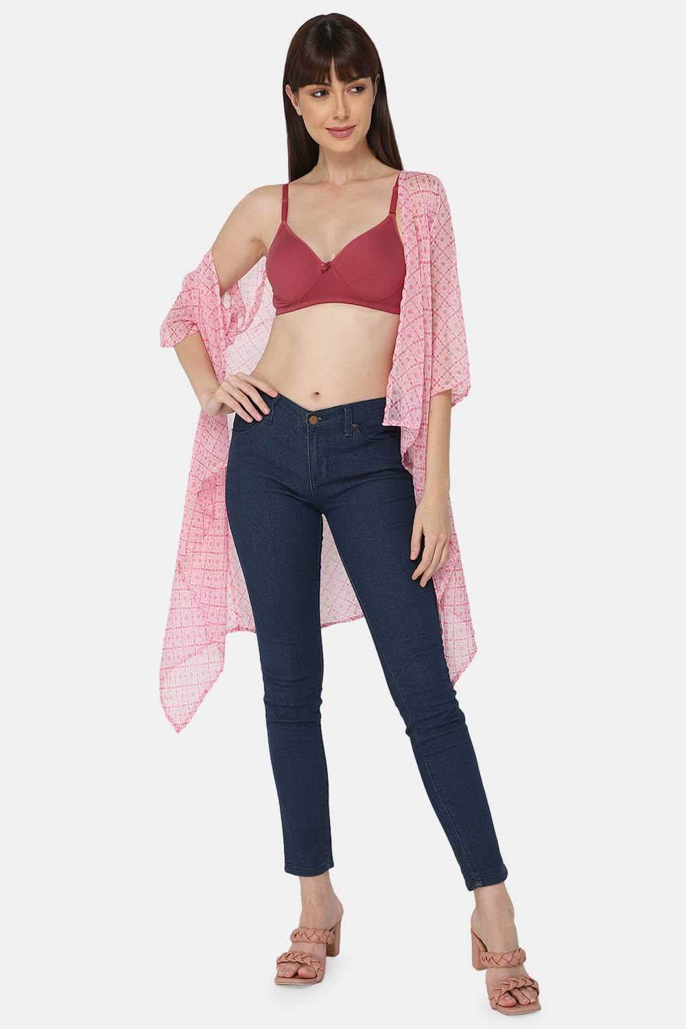 Medium Coverage Non-Wired Thin & Adjustable Intimacy T-Shirt Padded Bra - UC09 - Naidu Hall Family Store