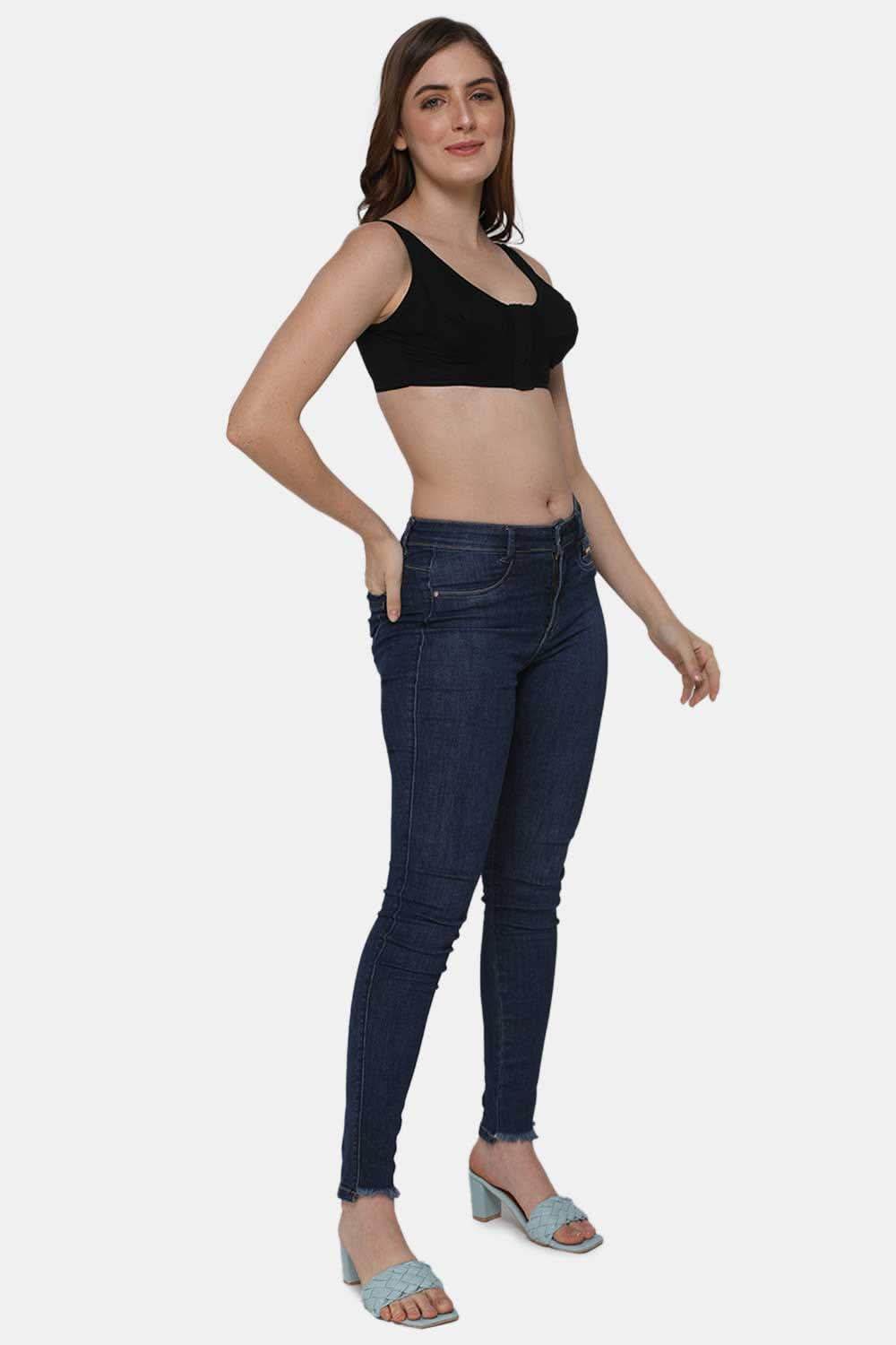 Naidu Hall High Coverage Non-Wired Non-Padded Front Open Cotton Saree Bra - NRPB - Naidu Hall Family Store