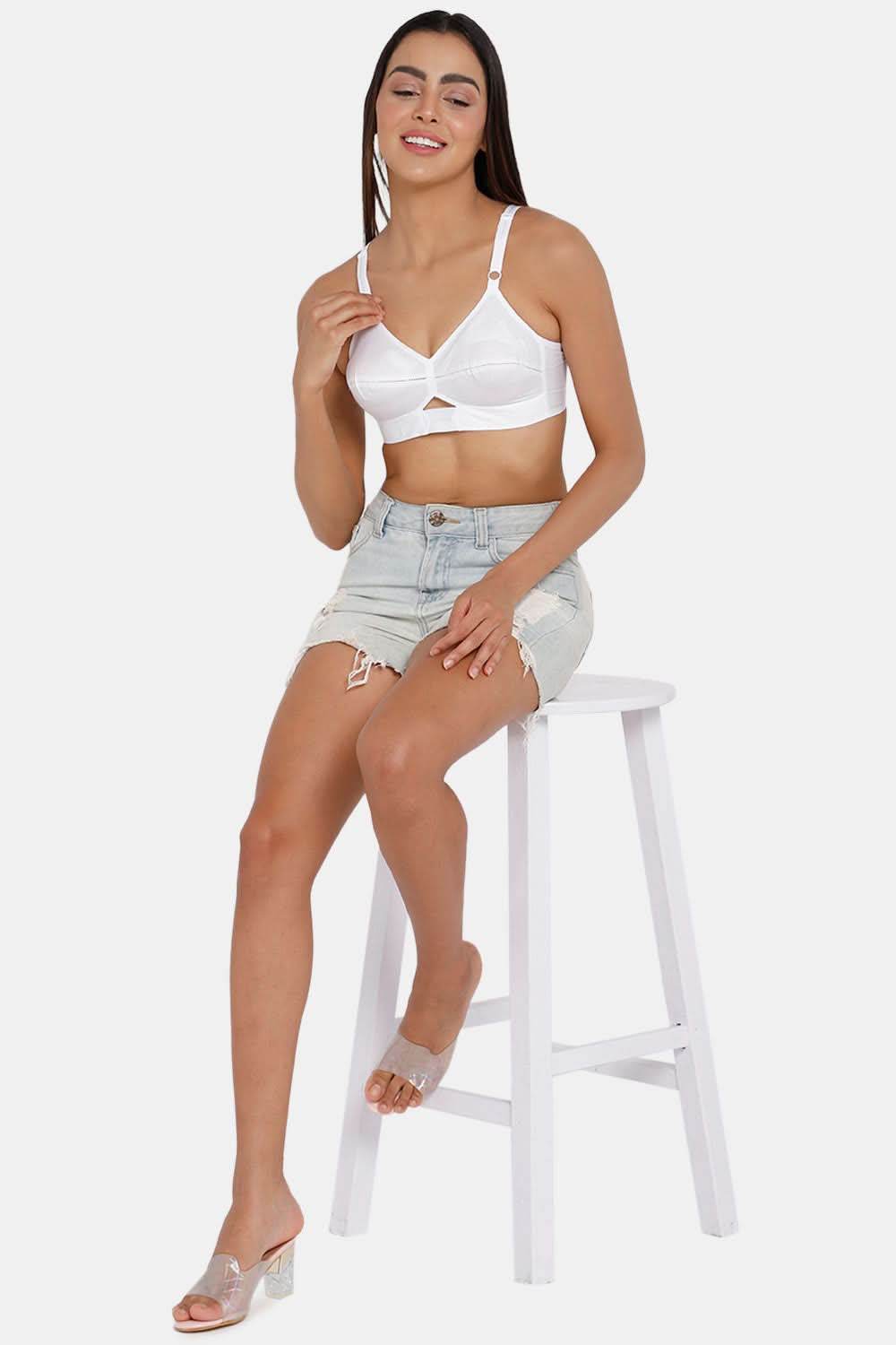 High Coverage Non-Wired Non-Padded Cotton Intimacy Everyday Saree Bra - VNH 2 - Naidu Hall Family Store