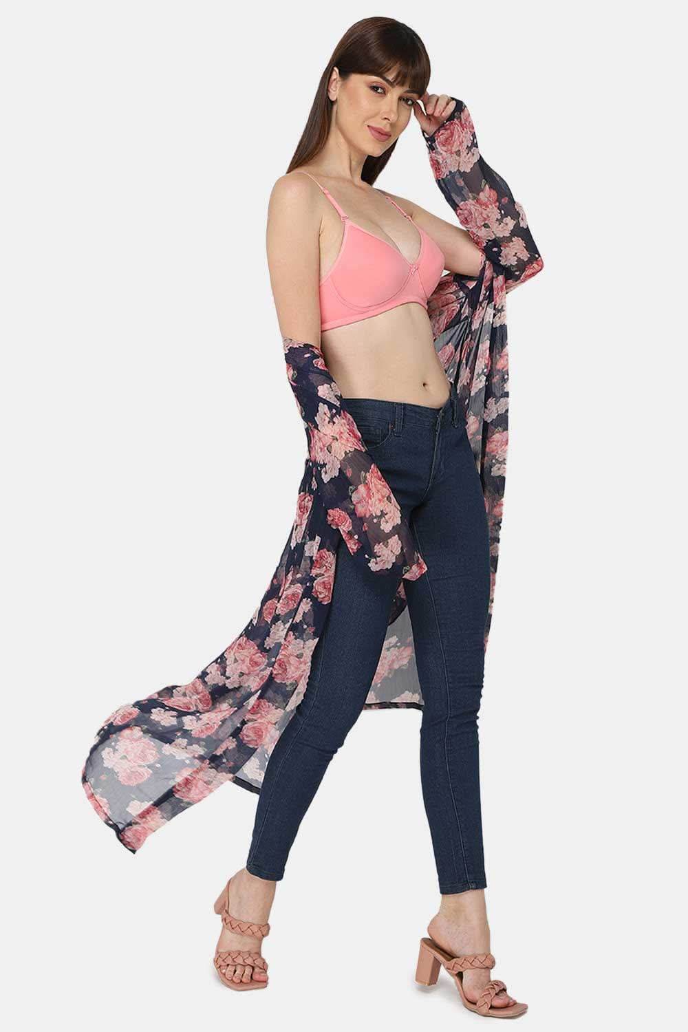 Medium Coverage Intimacy Non-Wired Padded T-Shirt Bra with Inner Seam – EC06 - Naidu Hall Family Store