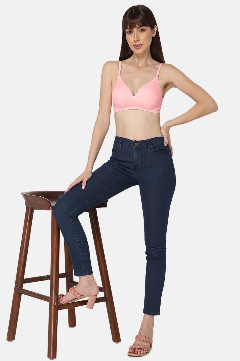 Medium Coverage Non-Wired Thin & Adjustable Intimacy T-Shirt Padded Bra - UC09 - Naidu Hall Family Store
