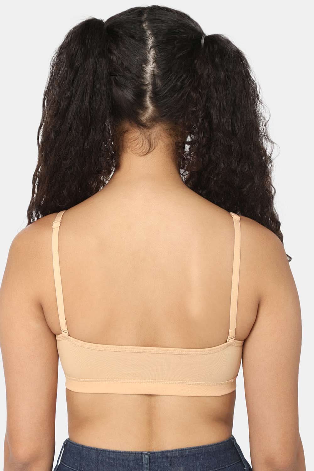 Full Coverage Non-Padded Intimacy Non- Wired Teenager Bra- Beige
