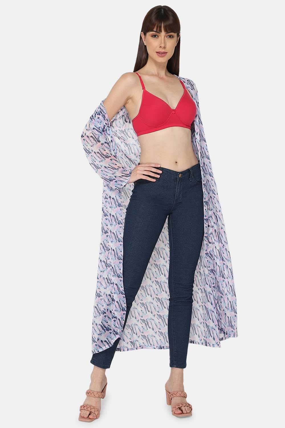 Medium Coverage Non-Wired Thin & Adjustable Intimacy T-Shirt Padded Bra - UC09 - Naidu Hall Family Store