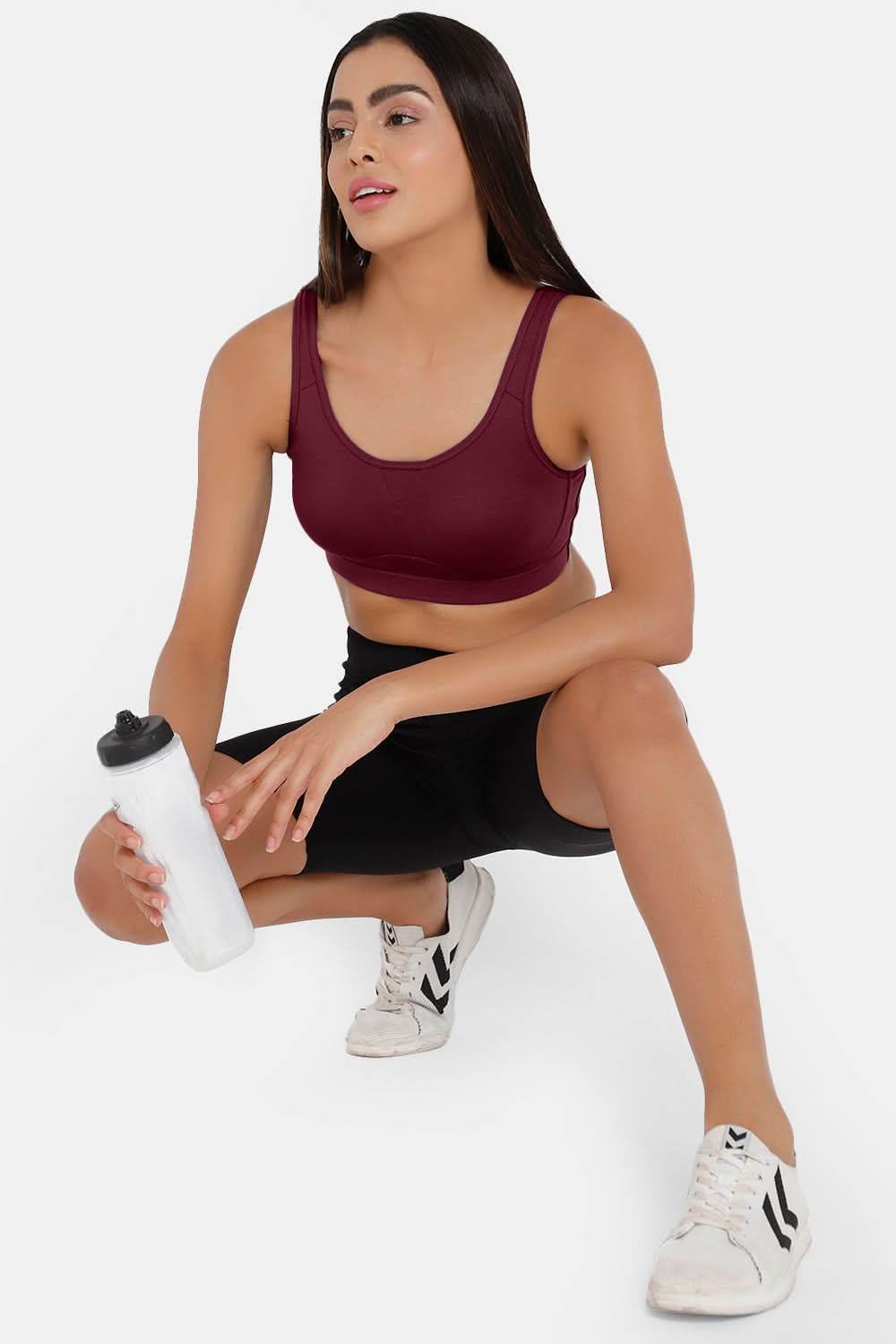 Medium Coverage Non-Padded Non-Wired Intimacy Active Sports Bra - CA15 - Naidu Hall Family Store