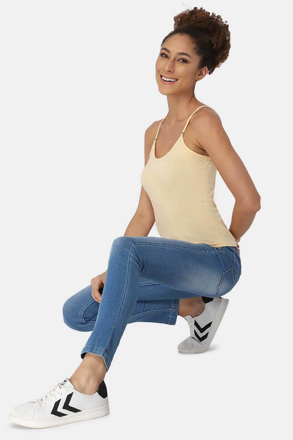 Intimacy Full Coverage Cotton Slip Camisole – IN15 | Non-Wired, Non-Padded & Ultra-Comfortable - Naidu Hall Family Store