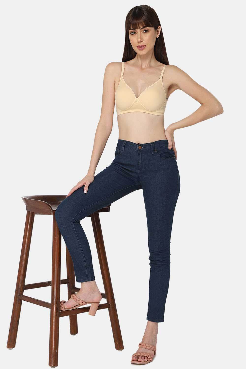 Medium Coverage Non-Wired Thin & Adjustable Intimacy T-Shirt Padded Bra - UC09 - Naidu Hall Family Store
