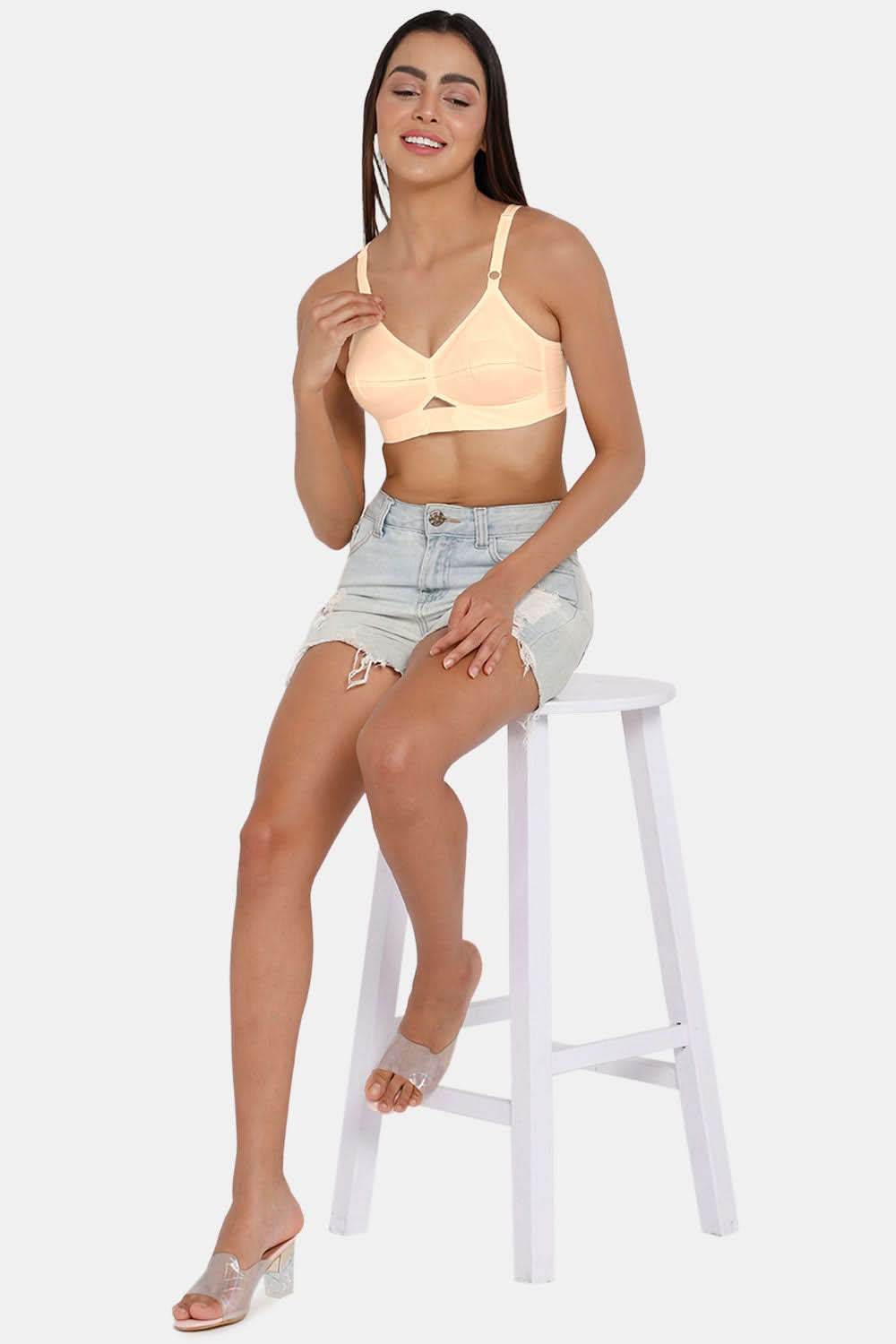 High Coverage Non-Wired Non-Padded Cotton Intimacy Everyday Saree Bra - VNH 2 - Naidu Hall Family Store