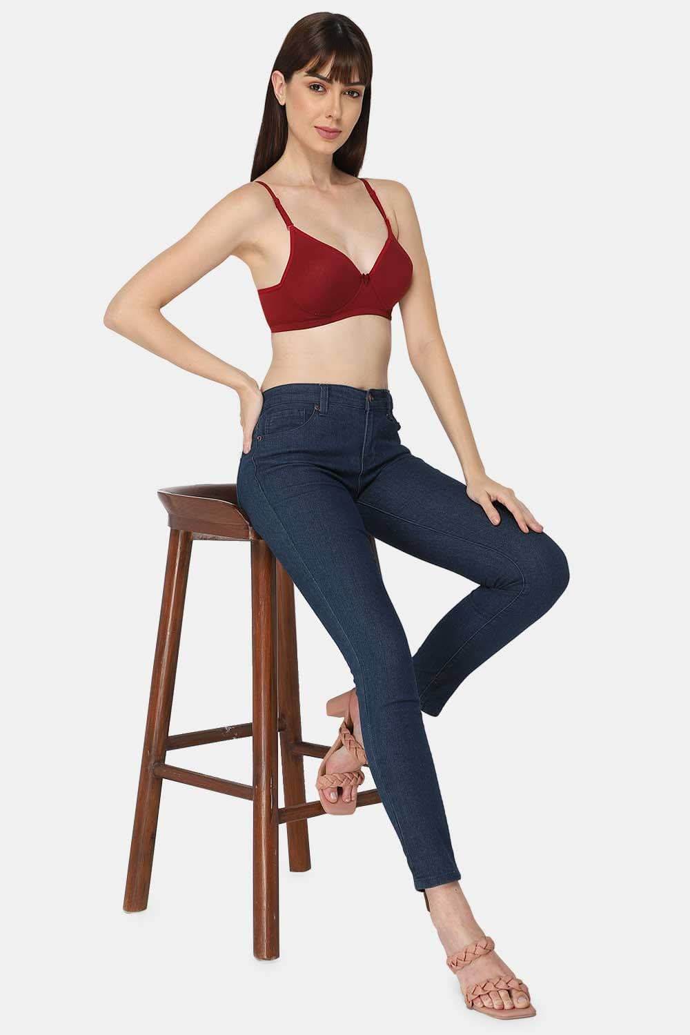 Medium Coverage Non-Wired Thin & Adjustable Intimacy T-Shirt Padded Bra - UC09 - Naidu Hall Family Store