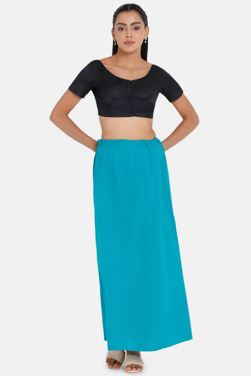 Premium 100% Cotton Saree Inskirt in Popular Colors | Naidu 8-Part Saree Hall Petticoat HC50 - Naidu Hall Family Store