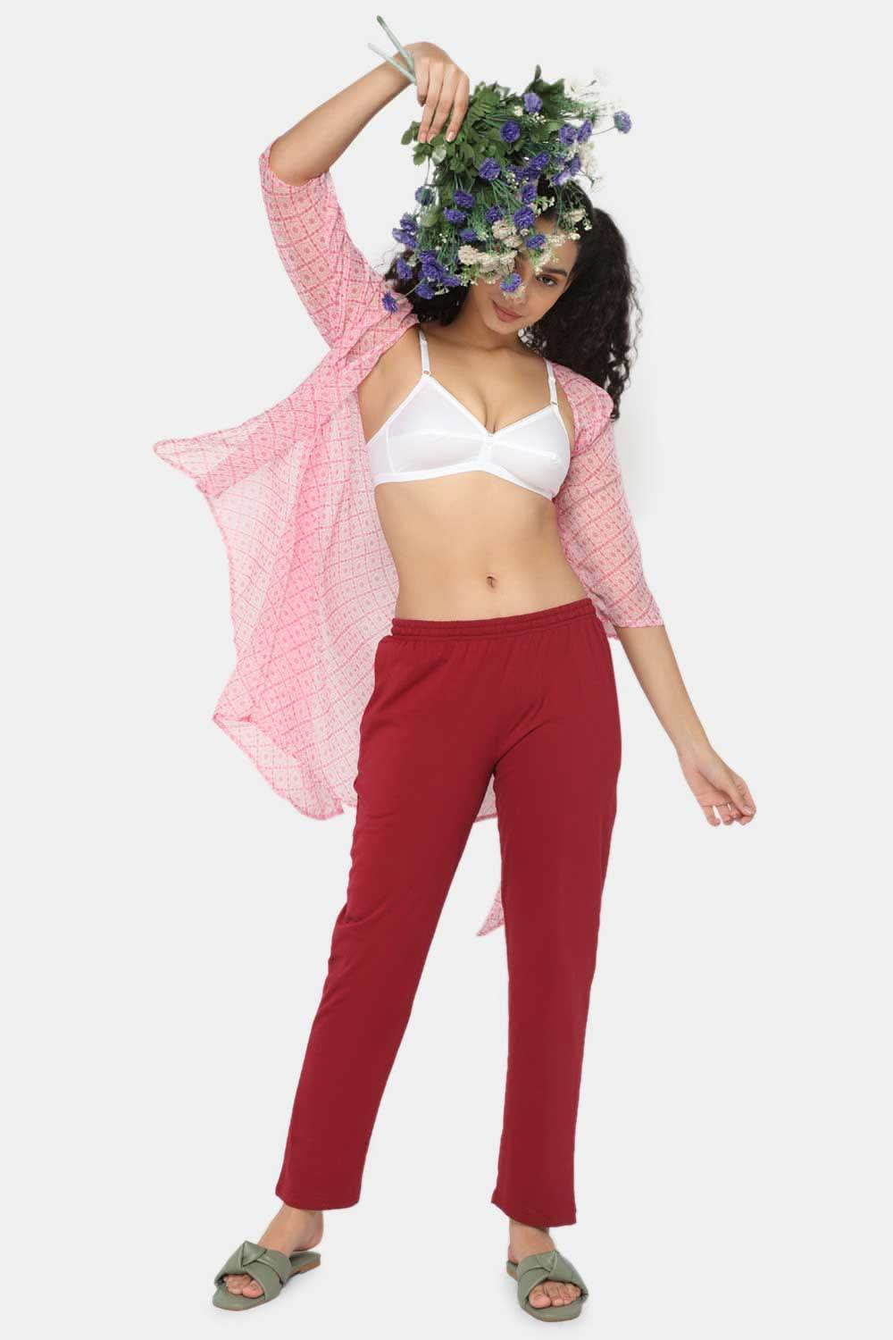 Naidu Hall Cotton Saree Bra with Decorative Neckline and Sweat-Absorbent Technology - Naidu Hall Family Store